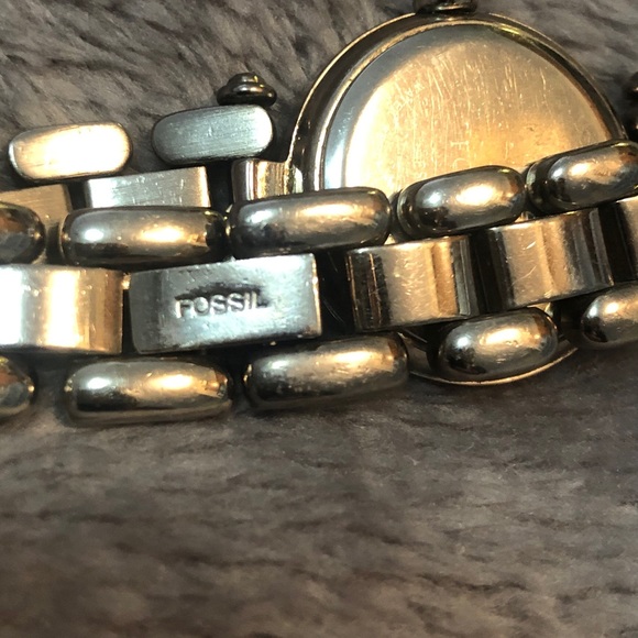 Fossil Watch Silver/Navy Blue 25mm - Picture 4 of 6